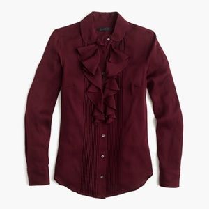 J. Crew stretch silk georgette blouse